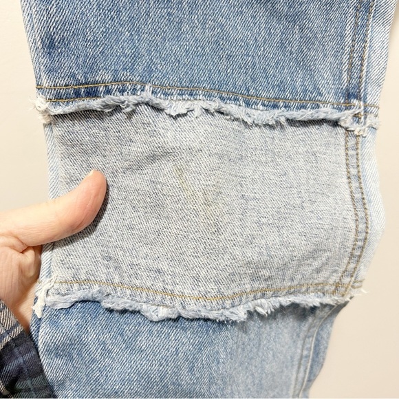 Y2K Vintage Zana Di Patchwork Flared Jeans Size 25 1990s Boho Denim Festival - Picture 5 of 12